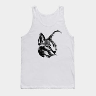 Caracal portrait Tank Top